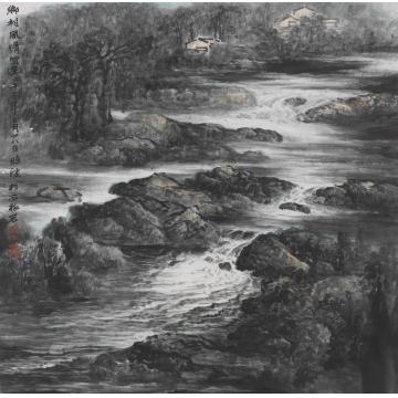 王焕波国画山水乡村风情写生字画之家