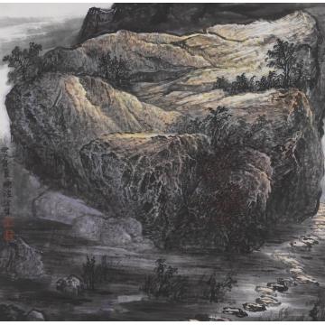 王焕波国画山水写生作品字画之家