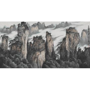 王焕波国画山水张家界字画之家