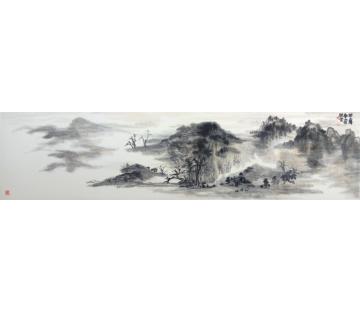 孙天举国画山水雨后烟霭字画之家