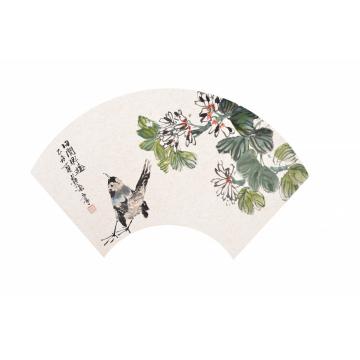 郭艺涵国画花鸟田间野趣字画之家