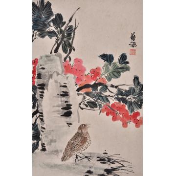 郭艺涵国画花鸟生机盎然字画之家