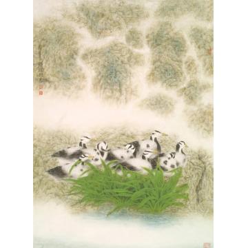 涂国喜国画花鸟小憩字画之家