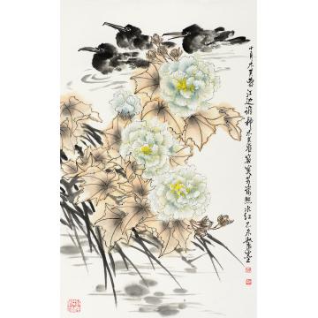 黄如森国画花鸟十月 芙蓉字画之家