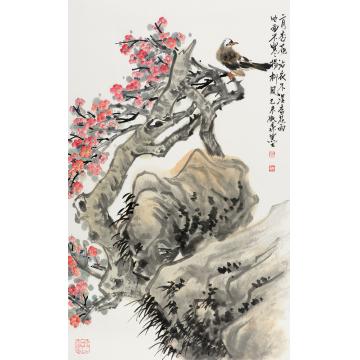 黄如森国画花鸟二月 杏花字画之家