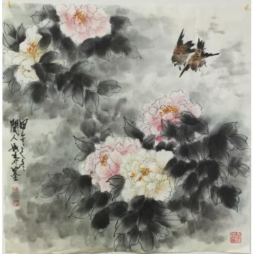 黄如森国画花鸟牡丹花开字画之家