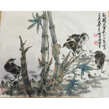 黄如森国画花鸟故国春秋字画之家
