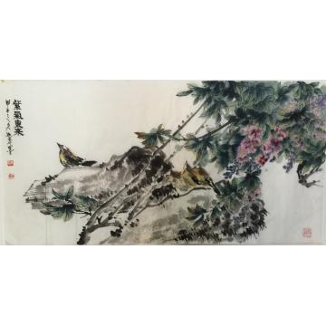 黄如森国画花鸟紫气东来字画之家