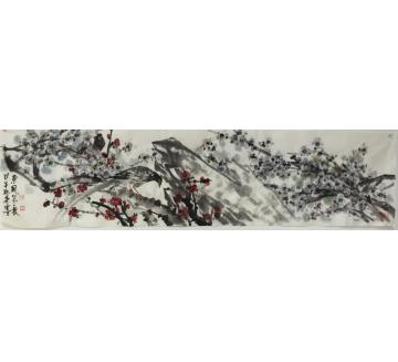 黄如森国画花鸟东风第一枝字画之家