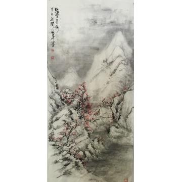 黄如森国画山水踏雪寻梅字画之家