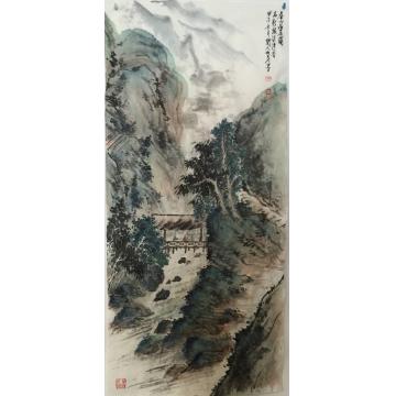 黄如森国画山水春山品茗图字画之家