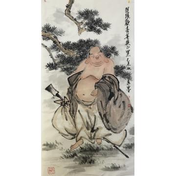 黄如森国画人物随缘欢喜菩提正果字画之家