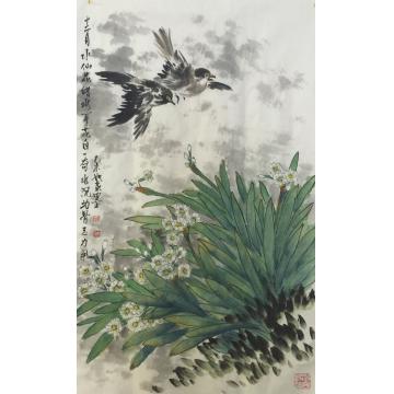 黄如森国画花鸟水仙花字画之家