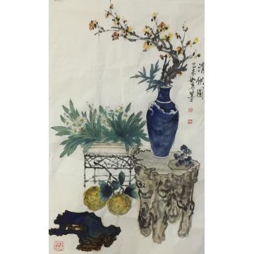 黄如森国画花鸟清贡图字画之家