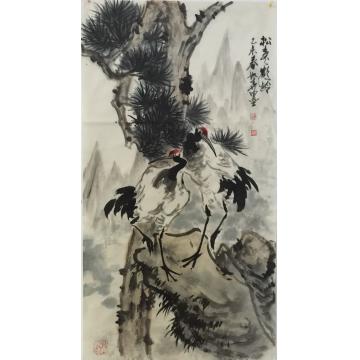 黄如森国画花鸟双寿图字画之家
