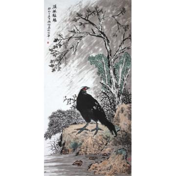 潘锡林国画花鸟溪林听风字画之家