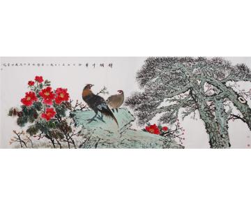 潘锡林国画花鸟锦绣中华字画之家