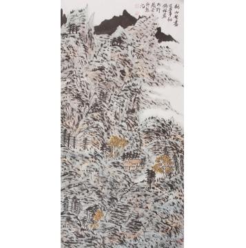 潘锡林国画山水秋山无尽字画之家