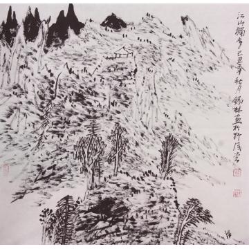 潘锡林国画山水江山独步字画之家