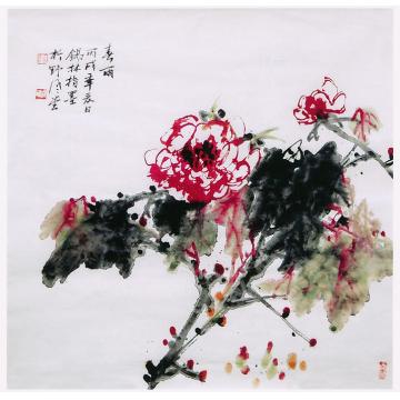 潘锡林国画花鸟春雨字画之家