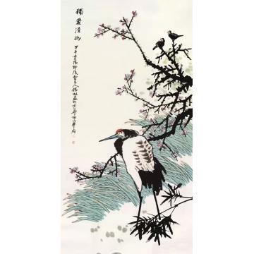 潘锡林国画花鸟独爱清幽字画之家