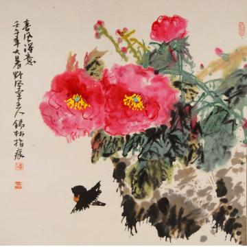 潘锡林国画花鸟春风得意字画之家