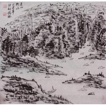 潘锡林国画山水苍山野水字画之家