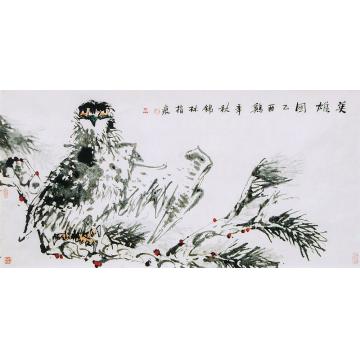 潘锡林国画花鸟英雄图字画之家