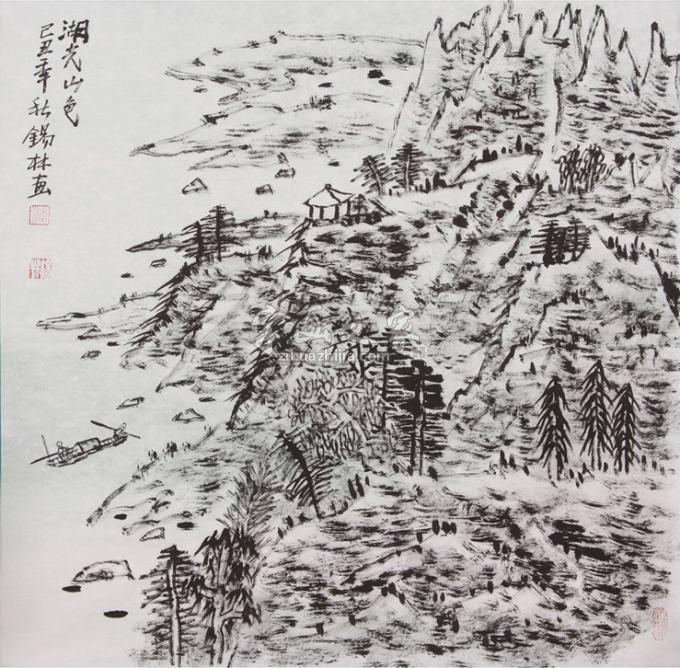 国画家潘锡林字画之家