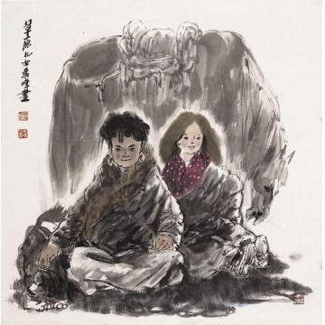 李秀峰国画动物草原儿女字画之家