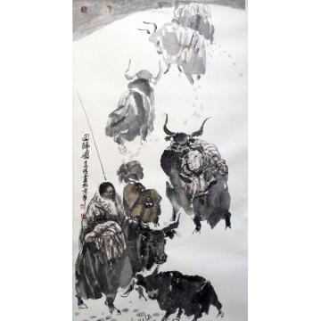 李秀峰国画动物回归图字画之家