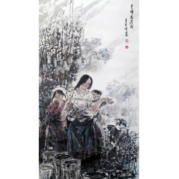 李秀峰国画人物吉祥高原图字画之家