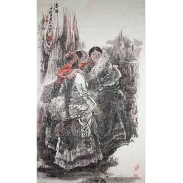 李秀峰国画人物春韵字画之家
