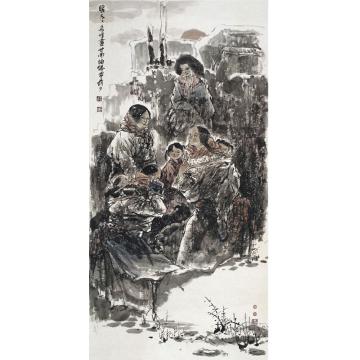 李秀峰国画人物暖冬字画之家