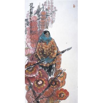 李秀峰国画人物正月里是新春字画之家