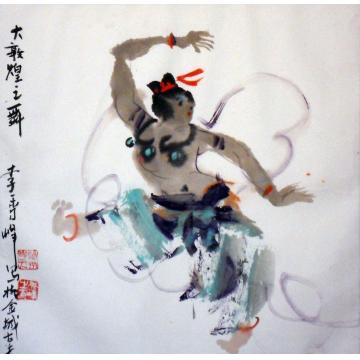 李秀峰国画人物大敦煌舞字画之家