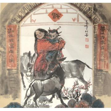 李秀峰国画人物高原随想曲字画之家