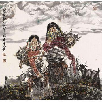 李秀峰国画人物家在神山圣水间字画之家