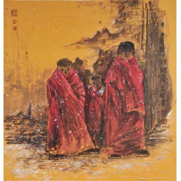李秀峰国画人物拉卜楞初春字画之家