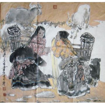 李秀峰国画人物路遇字画之家