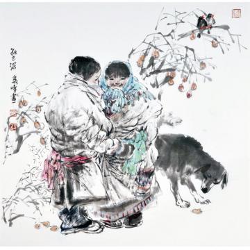 李秀峰国画人物秋已深字画之家