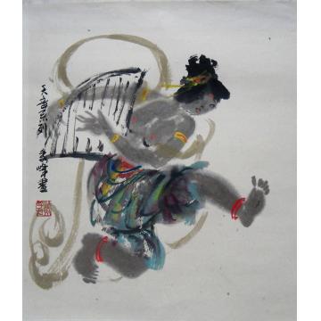 李秀峰国画人物天意系列字画之家