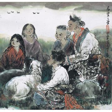 李秀峰国画人物希望之星字画之家