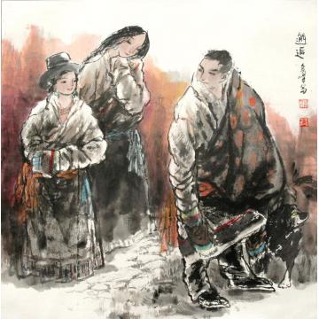 李秀峰国画人物邂逅字画之家