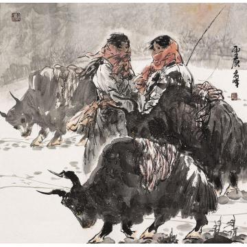 李秀峰国画人物雪原字画之家