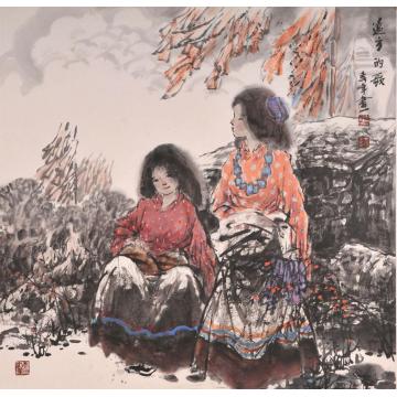 李秀峰国画人物远方的歌字画之家