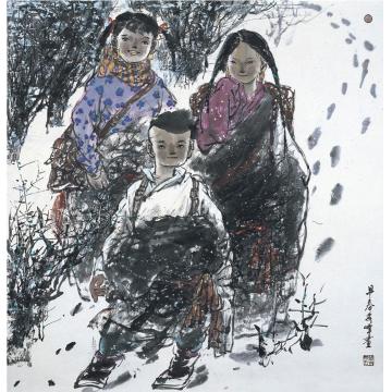 李秀峰国画人物早春字画之家