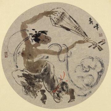 李秀峰国画人物无题字画之家