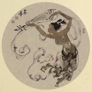 李秀峰国画人物无题字画之家