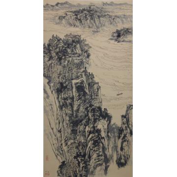 阚传好国画山水波光鳞影石气翠字画之家